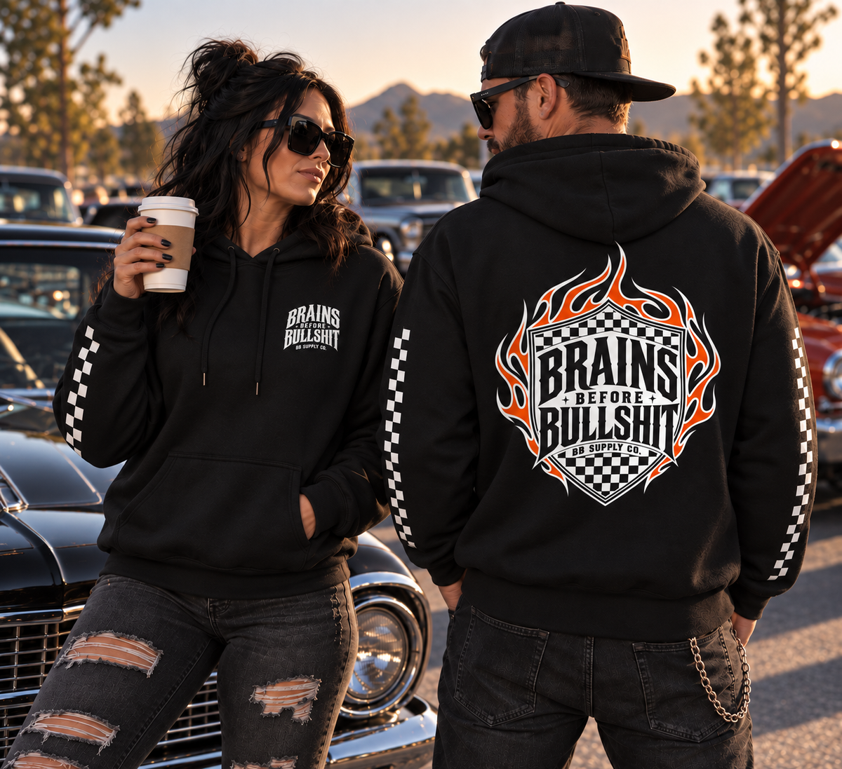 Brains Before Bullshit - Unisex Hoodie